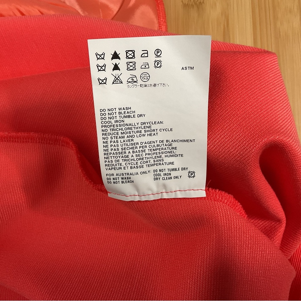 Jil Sander Coral V-neck Shift mini dress. Pockets! - Picture 9 of 9